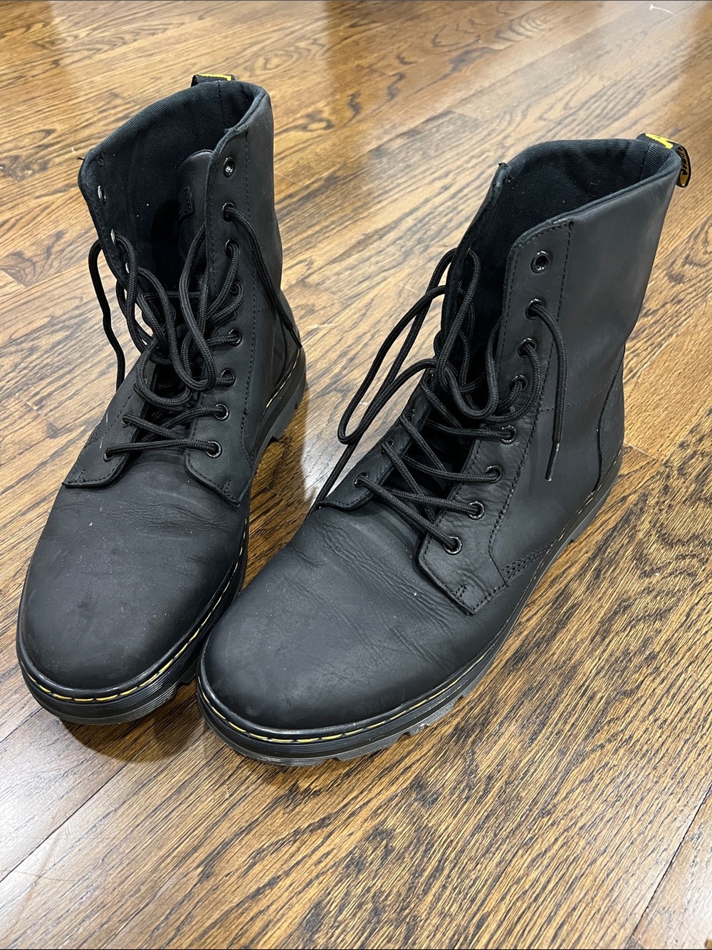 Men's DR MARTENS Lace-Up Leather Combat Boots